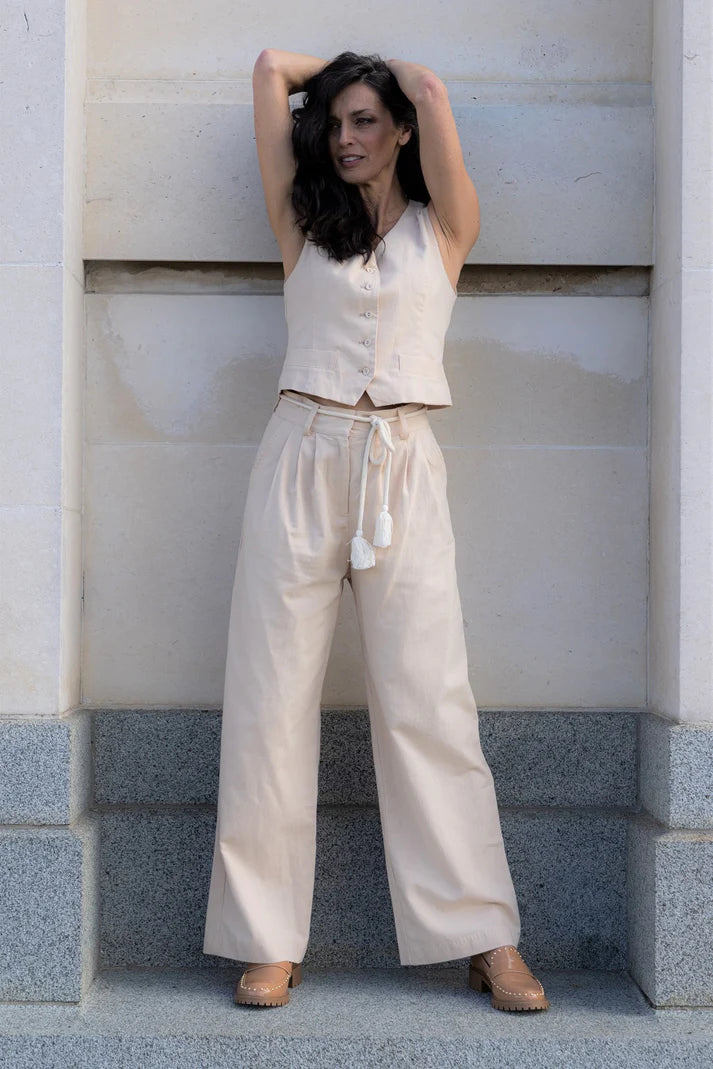 The bay linen best sale pants