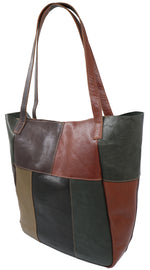 Baron Leather - Hand Bag Tote Big Multi Patch