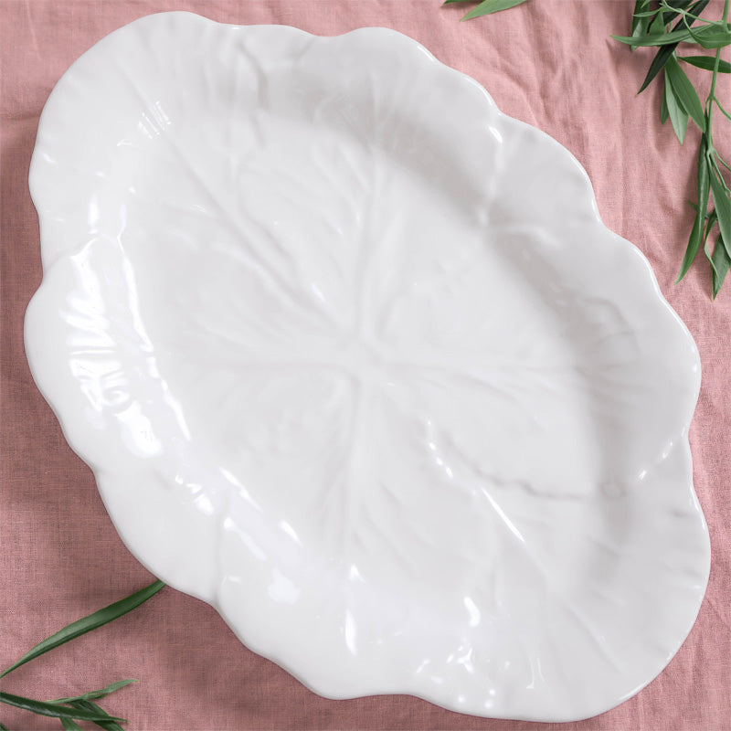 Melamine Cabbage Oval Platter 50cm