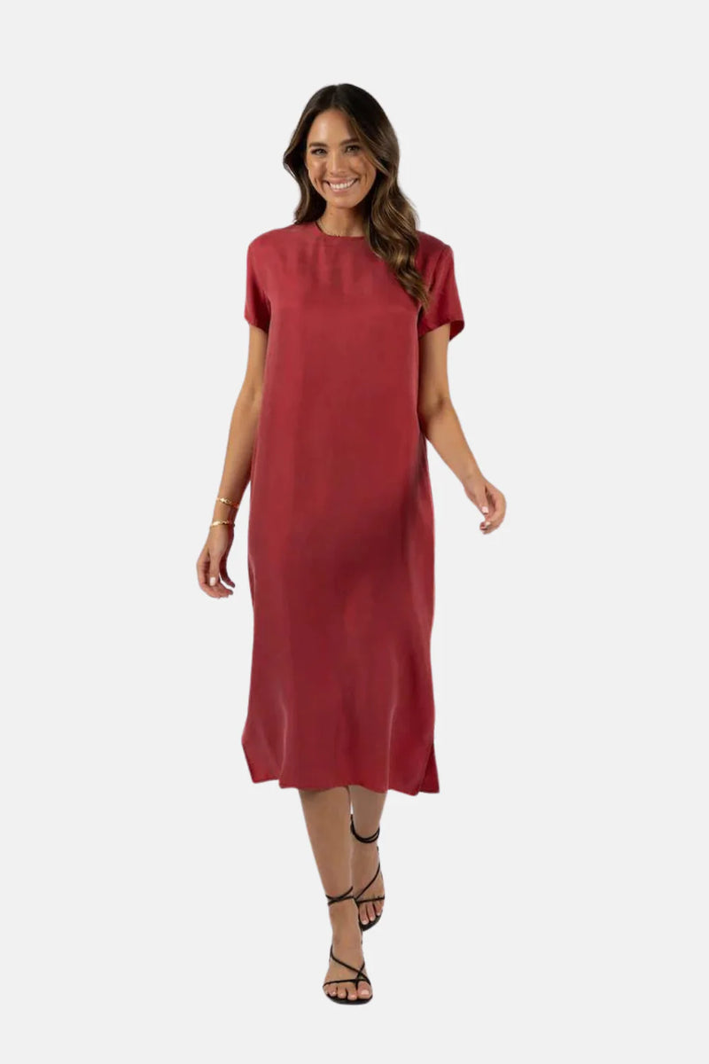 Humidity - Milano Tee Dress (Pinot)