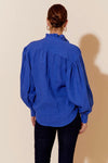 Adorne - Maeve Linen Shirt Colbalt