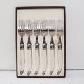 Laguiole 6 table forks gift box (Ivory)