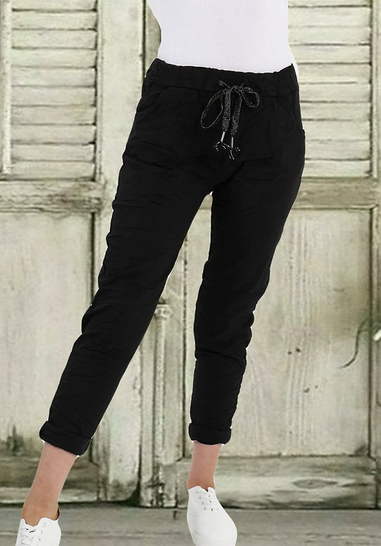 Italian Magic Pants Black