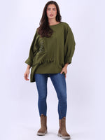 LILLIANO - Sia Sweatshirt (Olive Green)