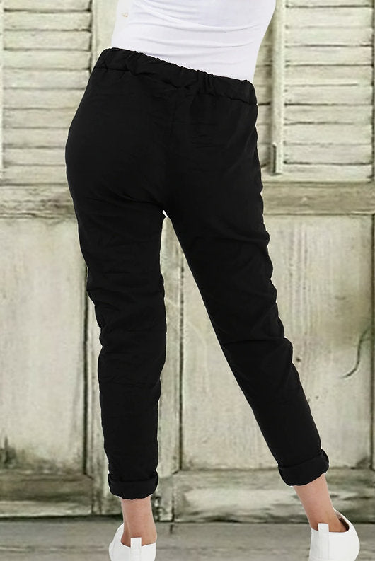 Italian Magic Pants Black