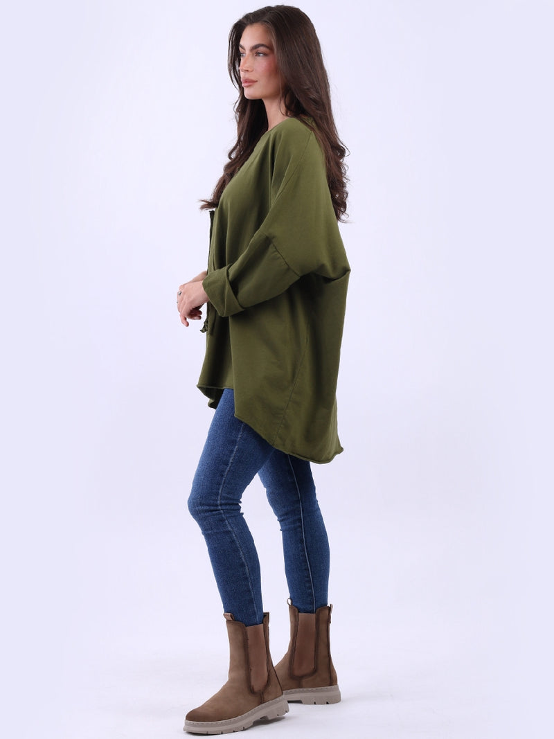 LILLIANO - Sia Sweatshirt (Olive Green)