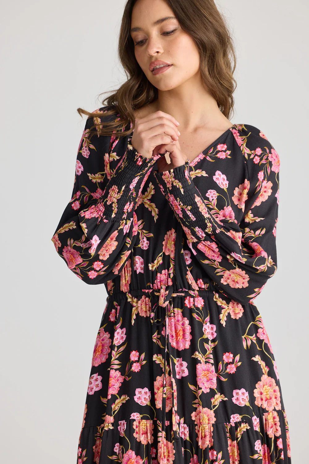 Symphony Midi Dress (Lola Floral)
