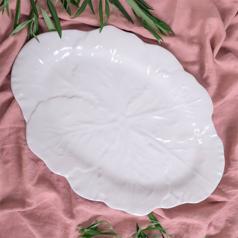 Melamine Cabbage Oval Platter 50cm