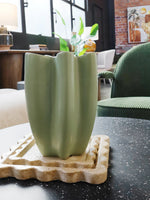 Robert Mark - WAVES CERAMIC VASE 18X25CM (Green)