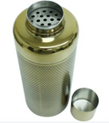 Art Deco Cocktail Shaker Gold Diamond Pattern (650ml)