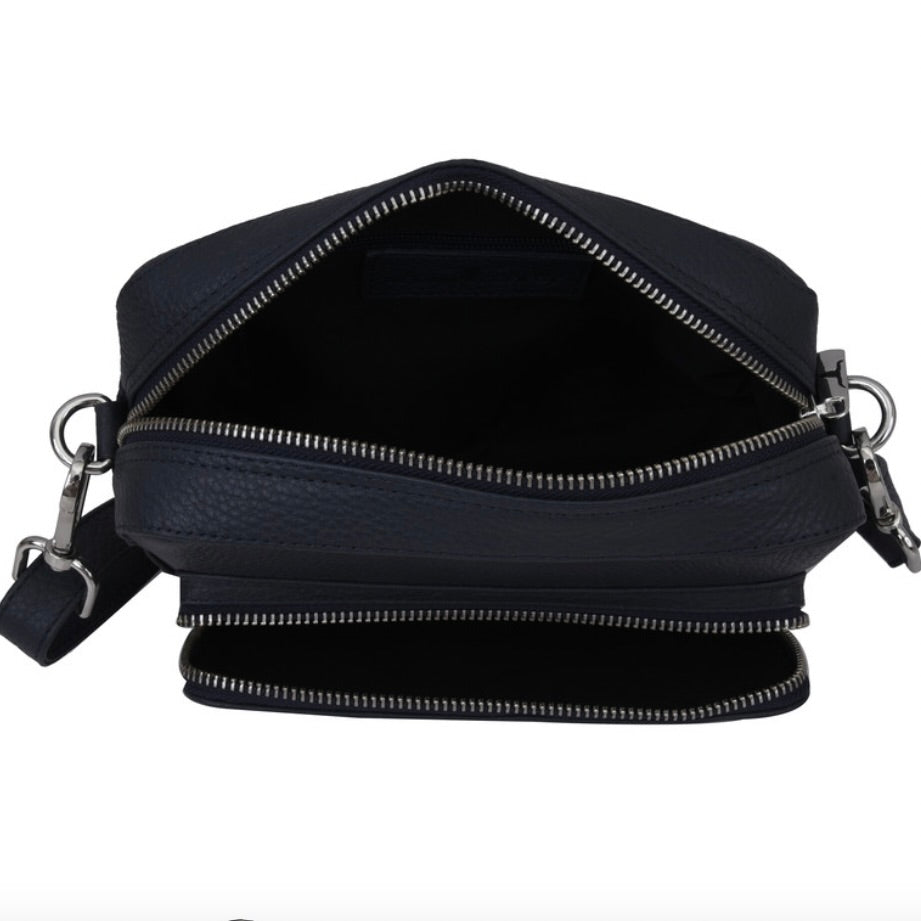 Urban Forest - Amy Leather Sling Bag Navy