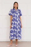 Adorne - Margot Printed Linen Dress