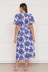 Adorne - Margot Printed Linen Dress