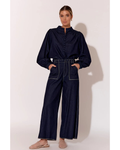 Linen Long Sleeve Shirt (Denim)