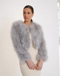 Milly Crop Jacket (Silver)