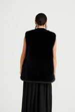 Brave + True - Aspen Fur Vest (Black)