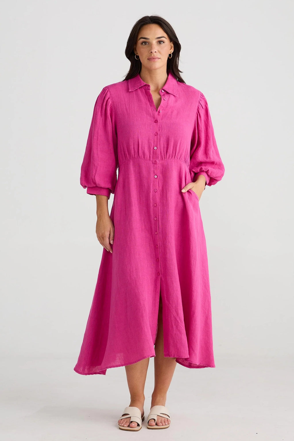 Affirmation Dress (Fuschia)