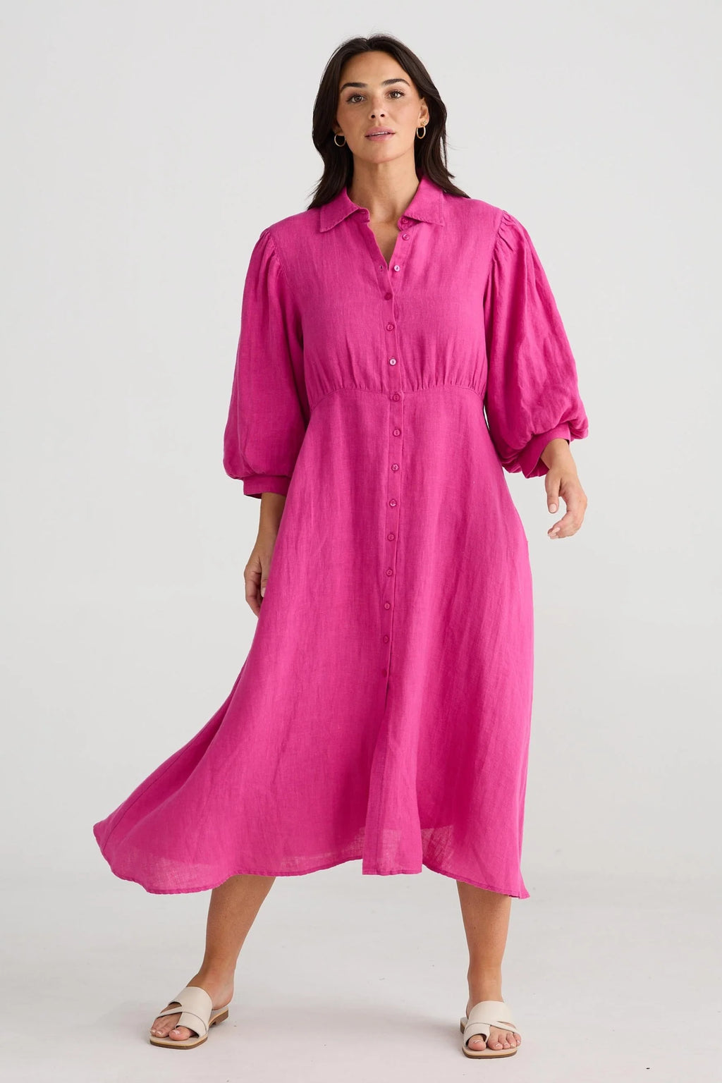 Affirmation Dress (Fuschia)
