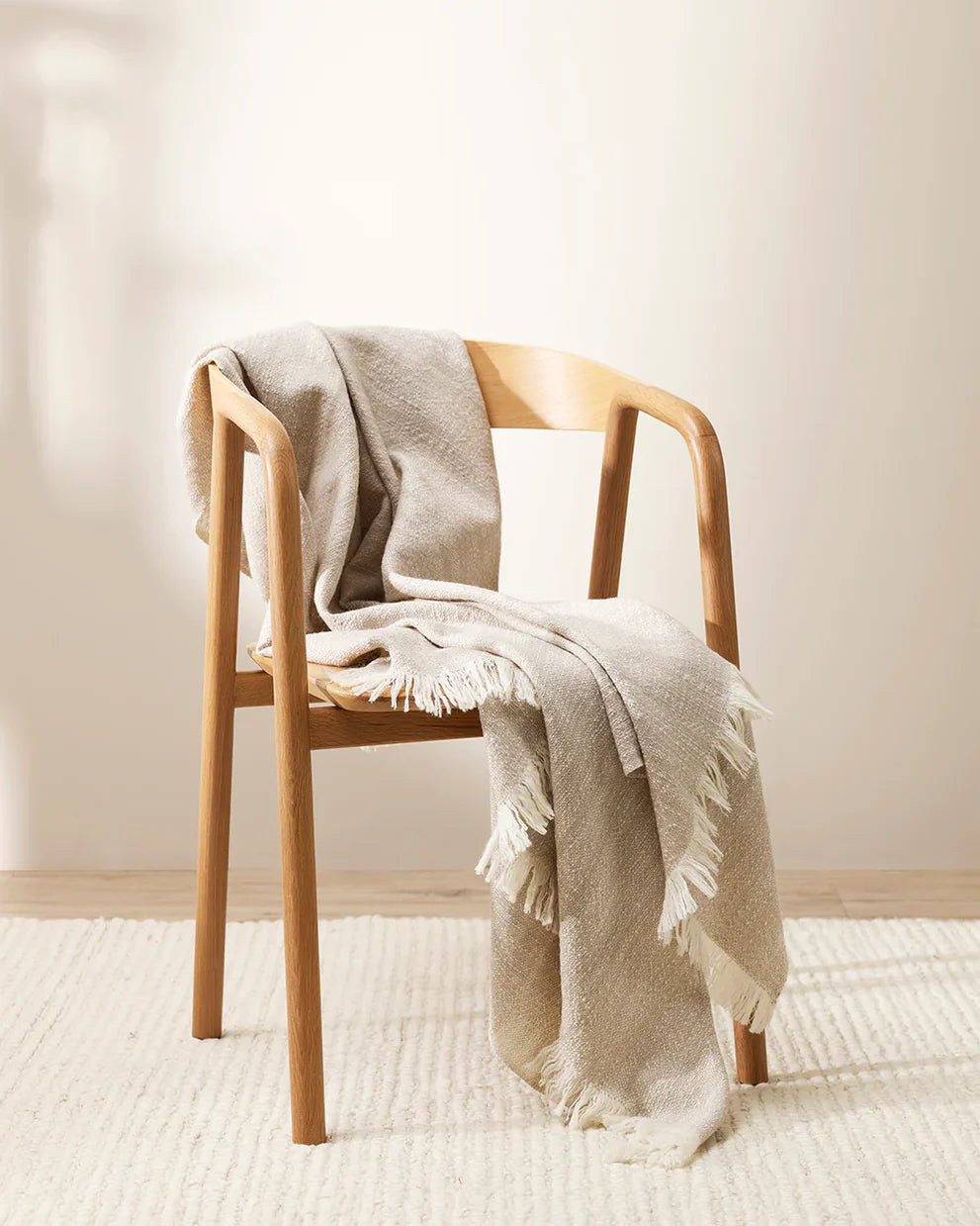 Perendale Throw 130 x 170cm (Oatmeal)