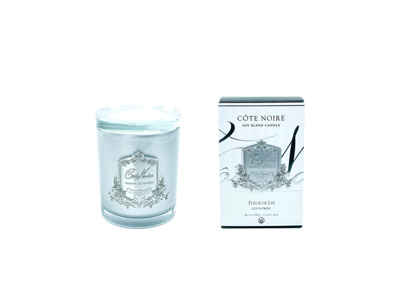 Cote Noir - Lilly Flower Candle With Crystal Lid