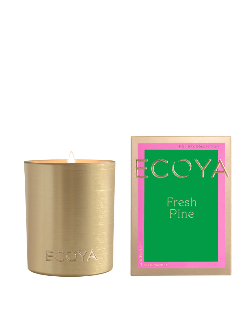 Ecoya - Fresh Pine Goldie Candle Holiday Collection
