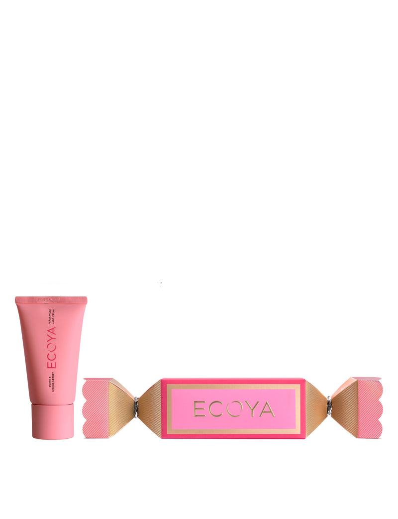 Ecoya - Guava & Lychee Sorbet Hand Cream Bon Bon Holidav Collection