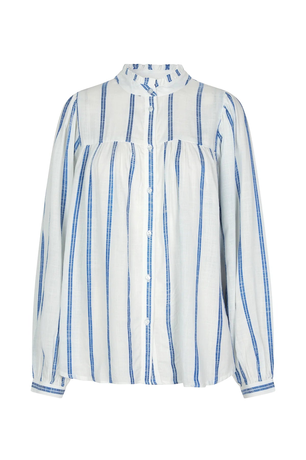 Cara Shirt LS (Neon Blue)