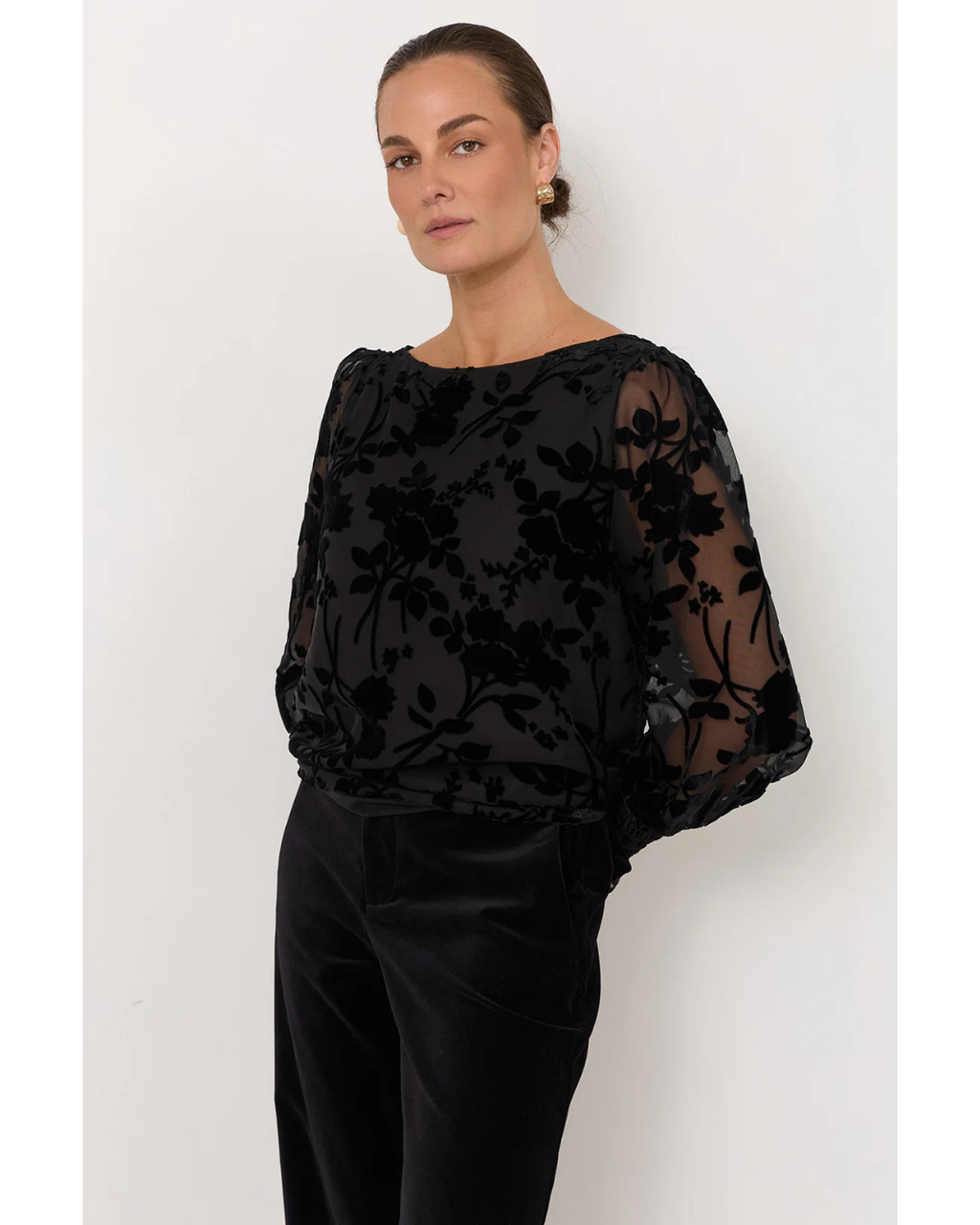Clover Burnout Top (Black)