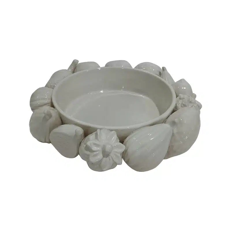 Le Forge - Ceramic Mixed Fruit Bowl (White)