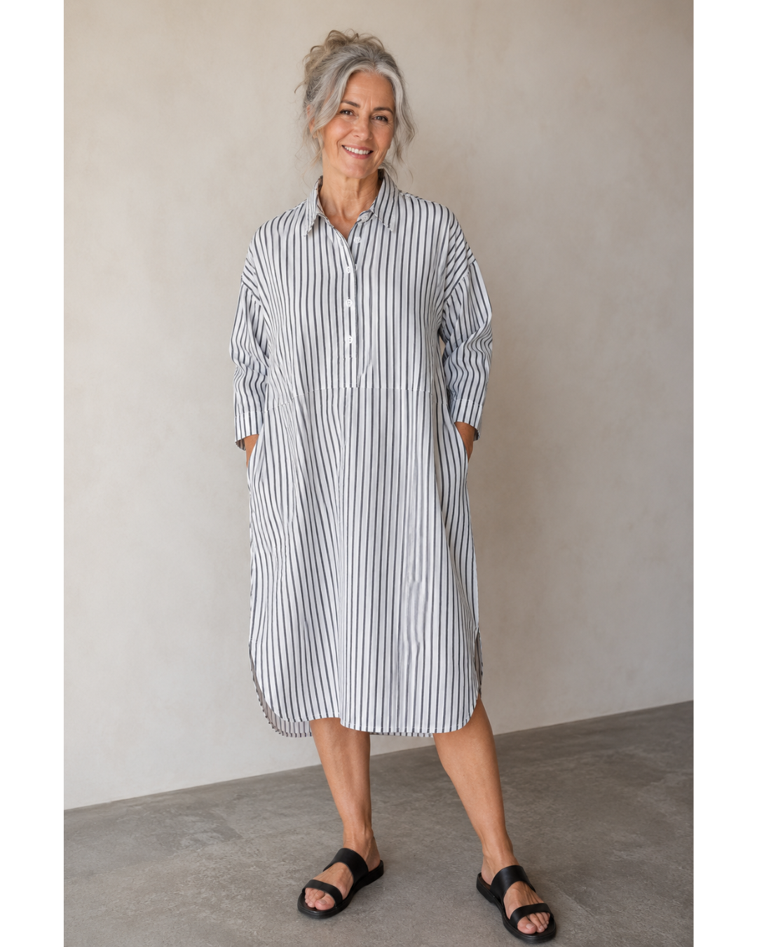 Estelle Dress (Stripe) OS