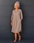 Athena Dress (Soft Brown)