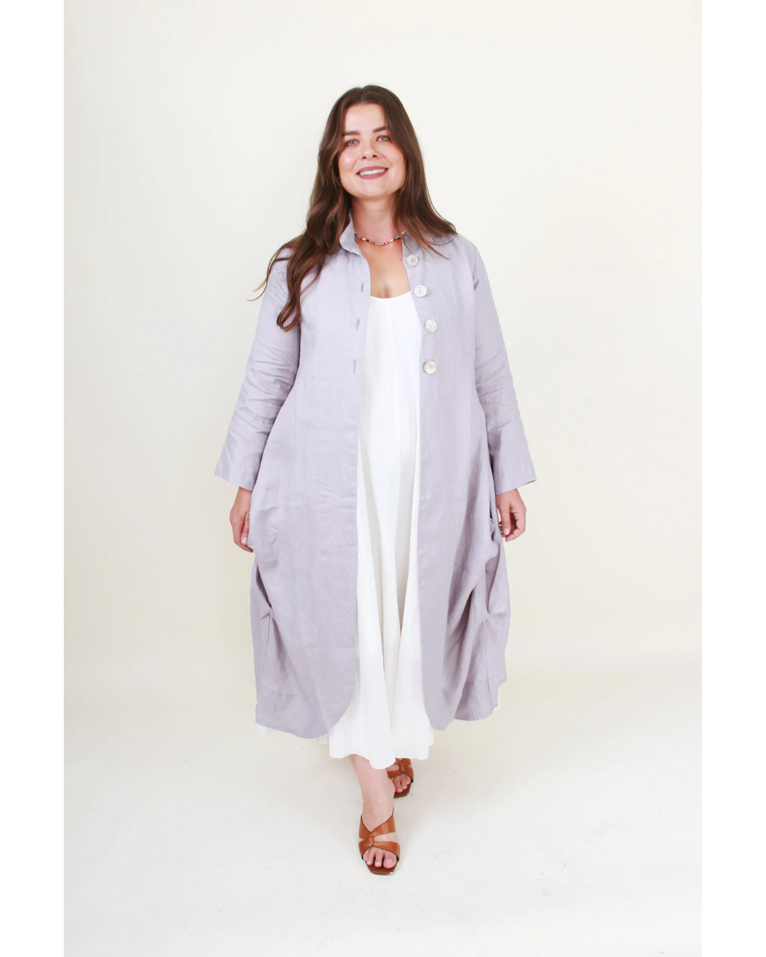 Magali Coat (Silver)