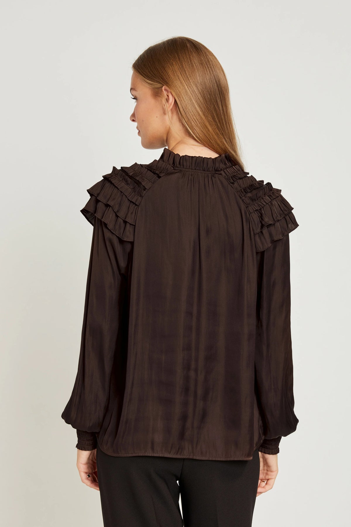 Flori Blouse (Bitter Chocolate)
