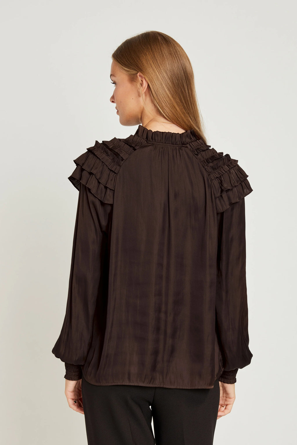 Rue de Femme - Flori Blouse (Bitter Chocolate)