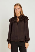 Flori Blouse (Bitter Chocolate)