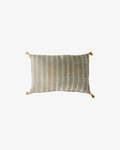 Leaf Handblock Velvet Cushion /W Feather Inner