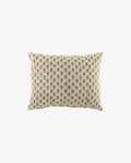 Flower Handblock Velvet Cushion /W Feather Inner