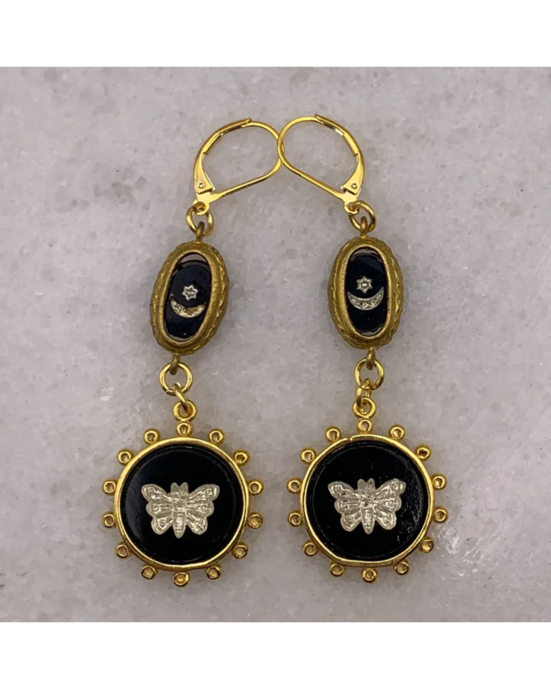Art Deco Butterfly Earrings