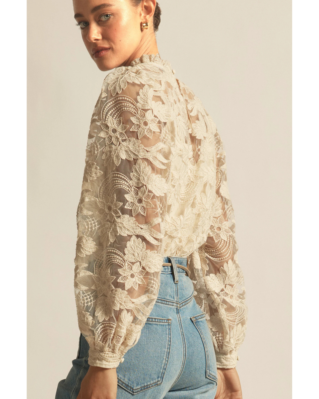 Glint Top (Ecru)