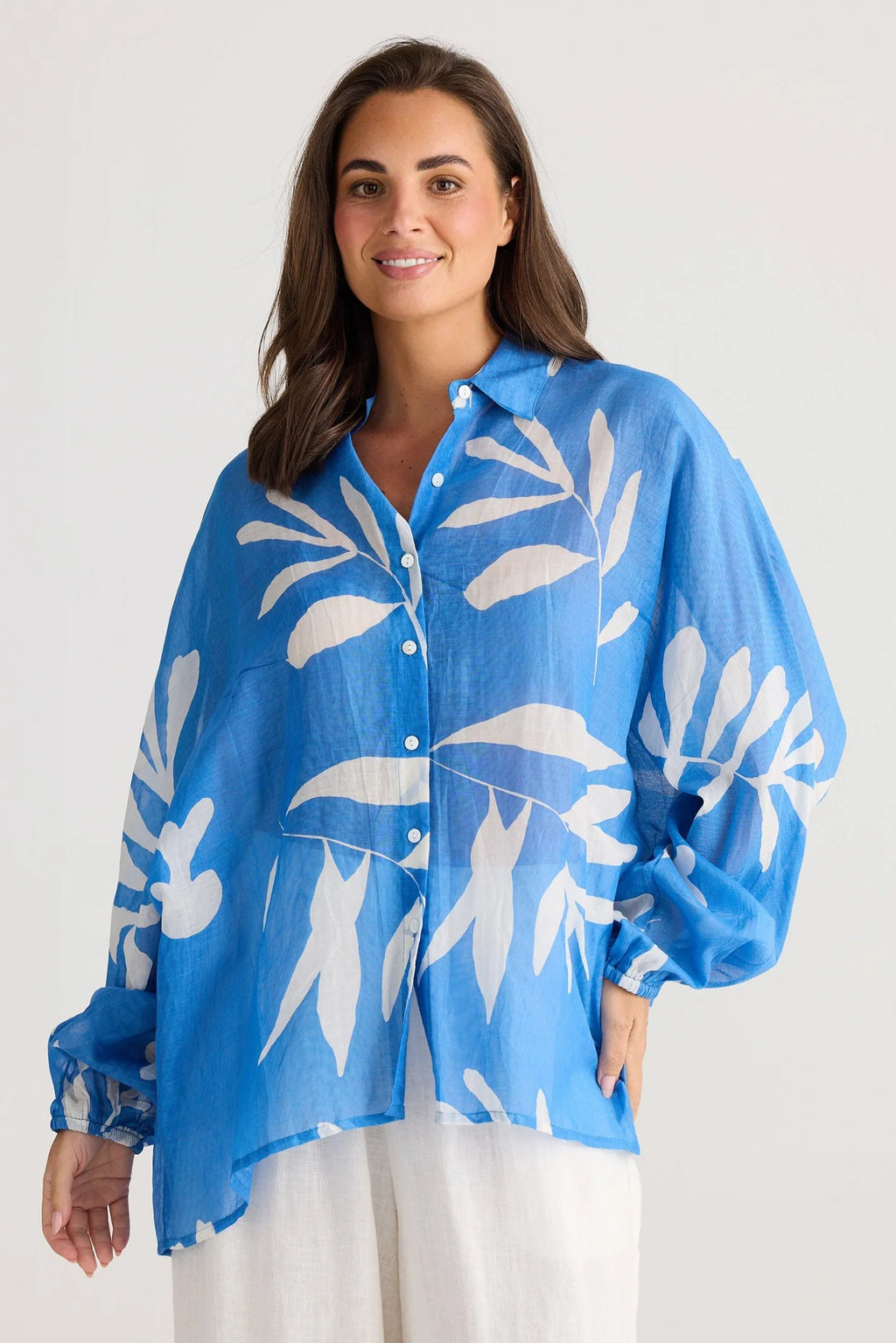 Cliffside Shirt (Blue Passion Flower)