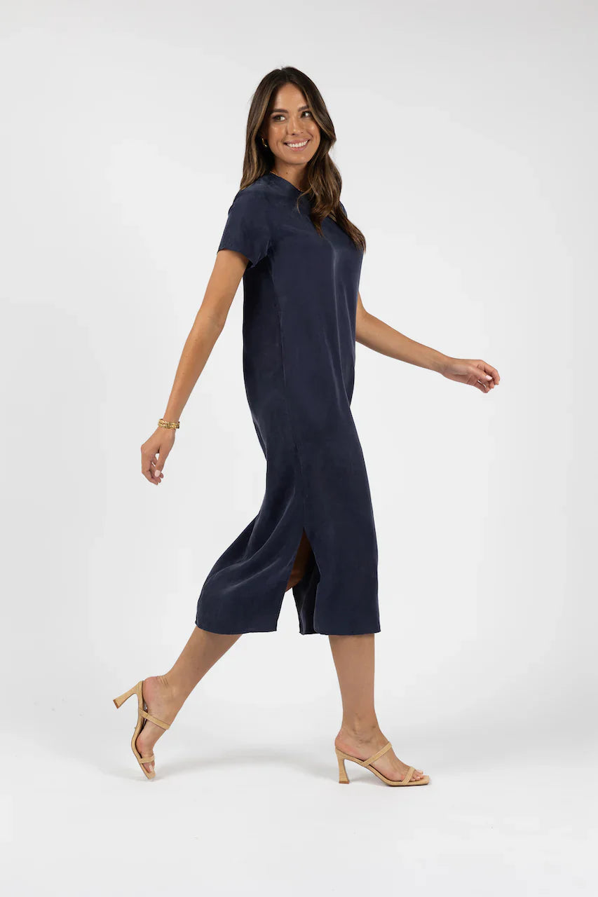 Humidity - Milano Tee Dress (Navy)