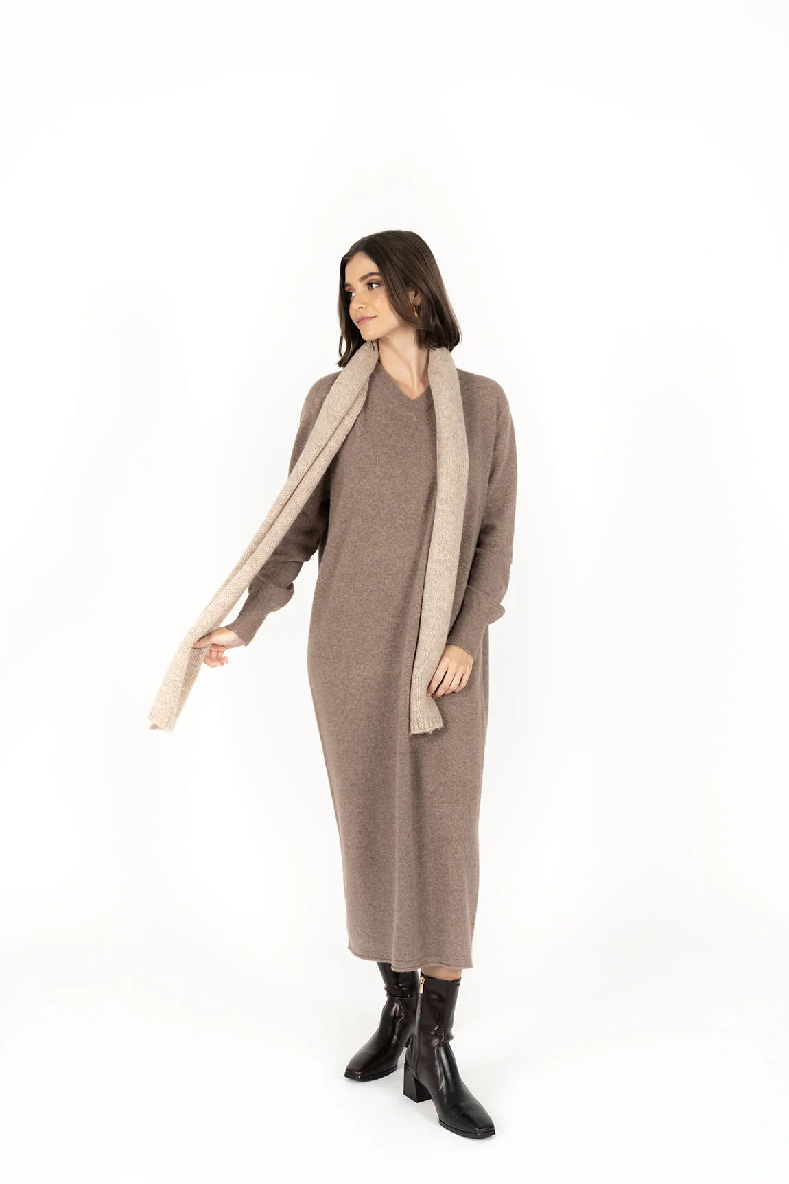Whisper Dress (Mocha)