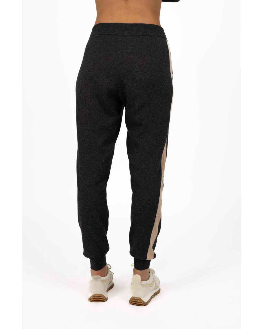 Contrast Merci Pant (Charcoal/Latte)