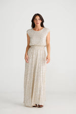 Brave + True - Shelly Dress (Champagne Sequin)