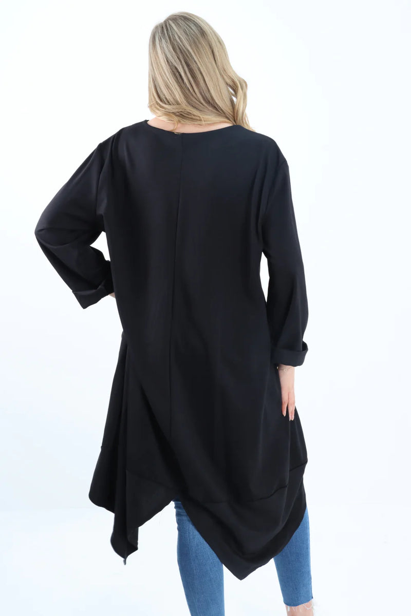 LILLIANO - Italian Heavy weight Swearshirt Tunic Dress