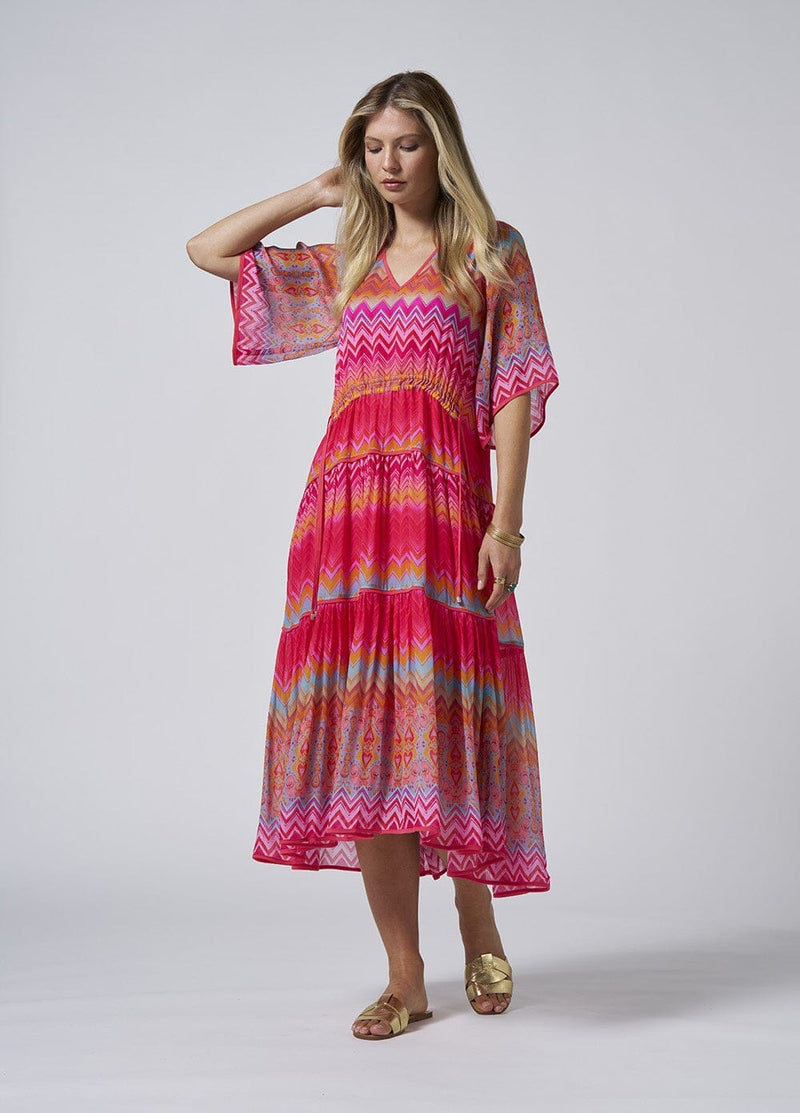 Loobies - Rosita Midi Dress (Rouge Multi)