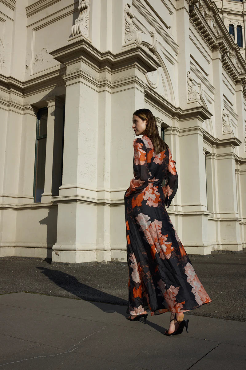 Isabella Dress (Autumn Print)