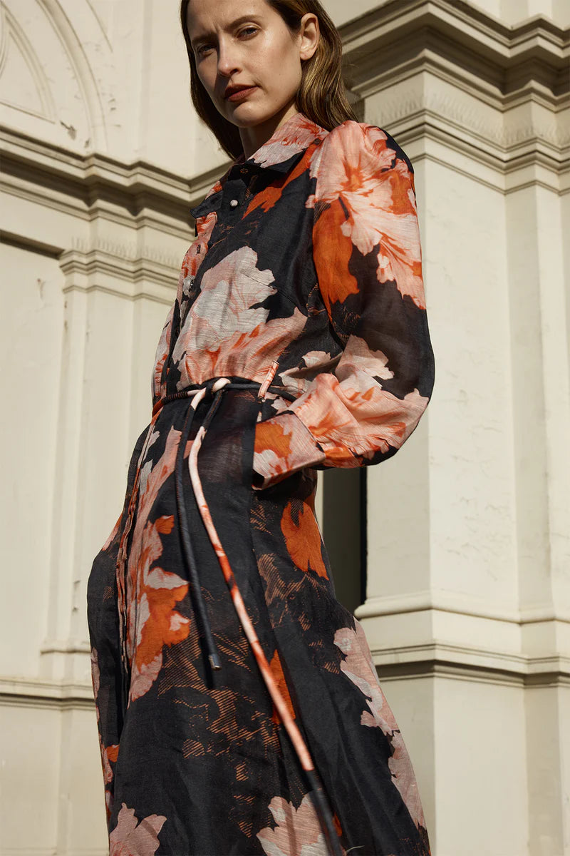 Isabella Dress (Autumn Print)