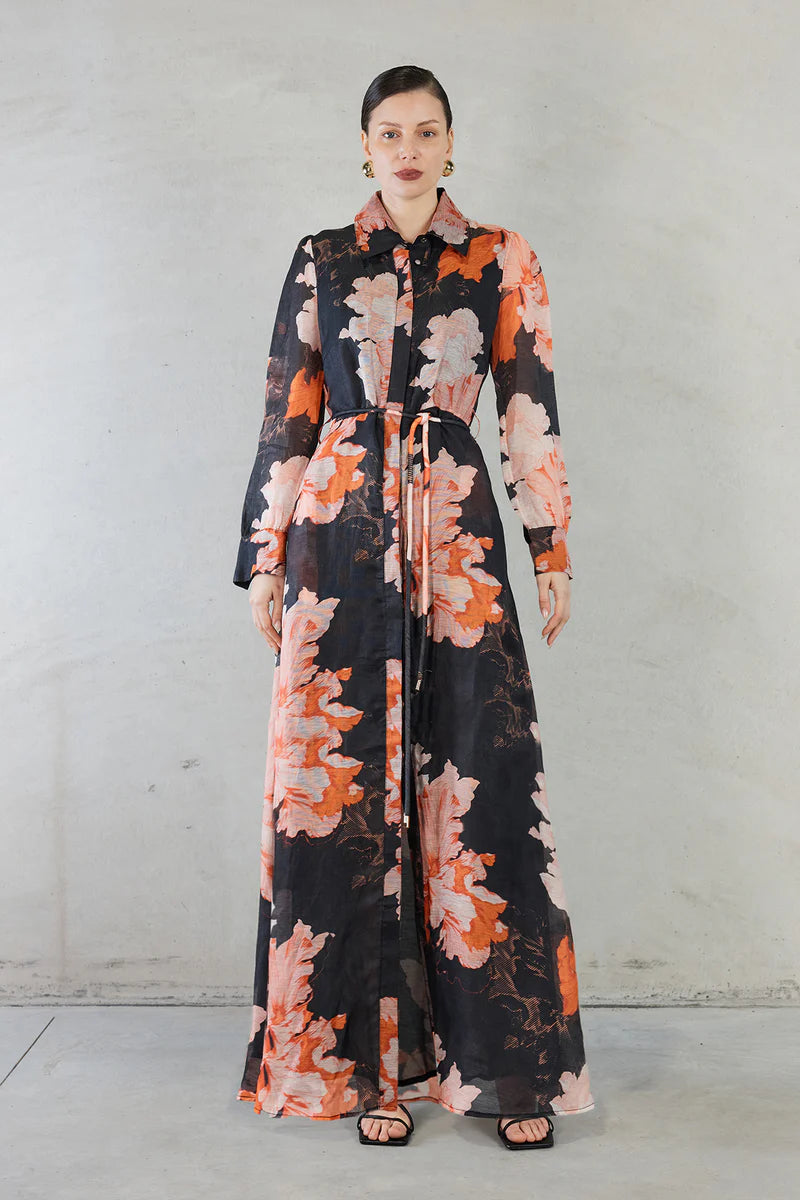 Isabella Dress (Autumn Print)