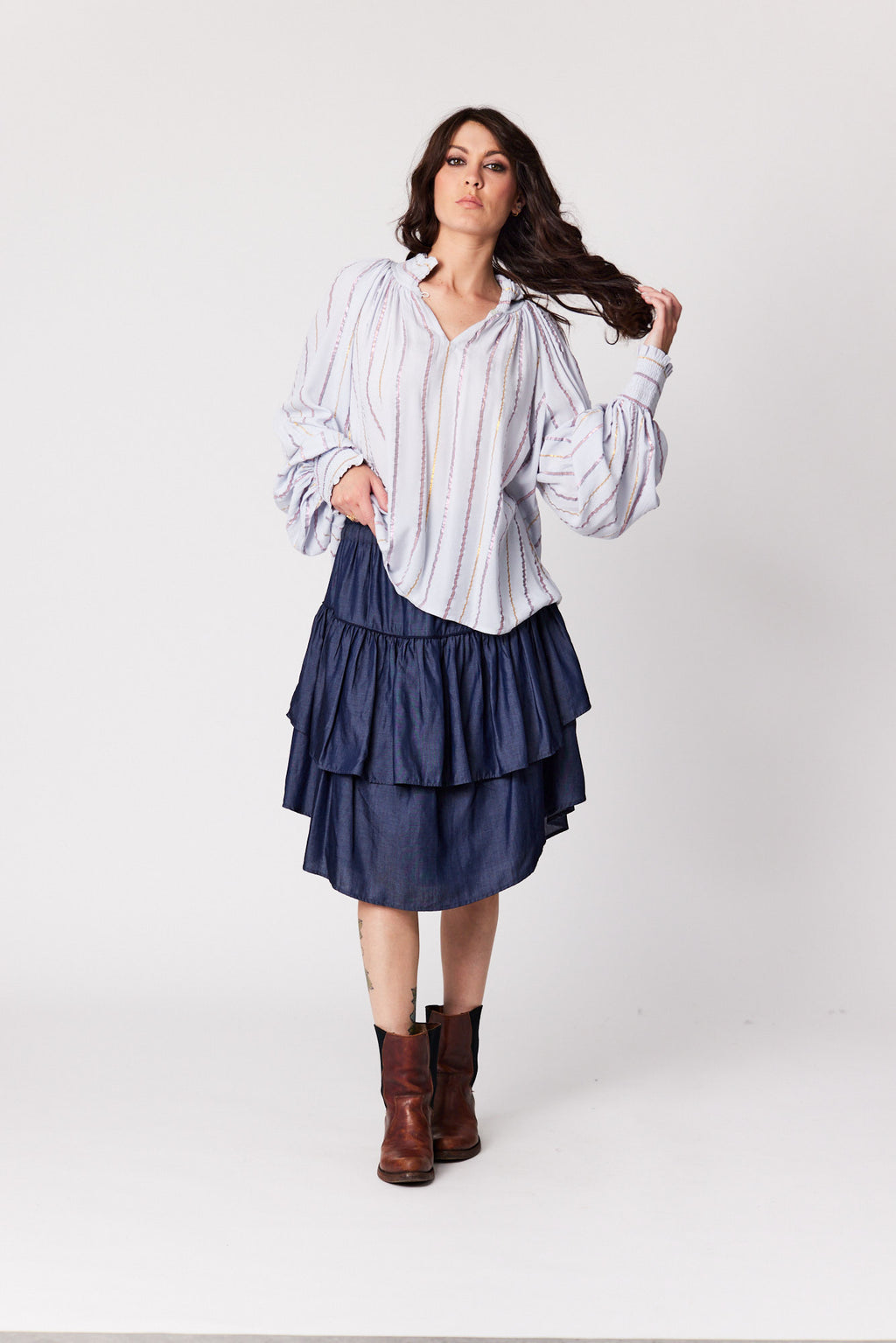Dylan Blouse (Sky Lilac)